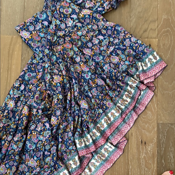 Zury Silk Floral Blue Maxi Dress - Picture 7 of 10